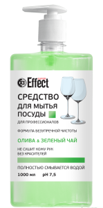 Средство для мытья посуды Олива и зеленый чай 1л EFFECT Super