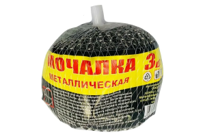 Губка для мытья посуды КонтинентПак металлическая 70x80 мм 34 г (3 шт/упак)
