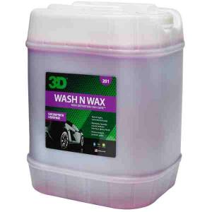 Шампунь Рh-сбалансированный с воском 2 в 1 для кузова Wash N Wax 18,93 л 3D