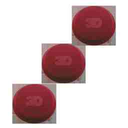 Аппликатор ультрамягкий красный Applicator Red Foam 11,4 x 2,5 см tapered edge 3D 1/3
