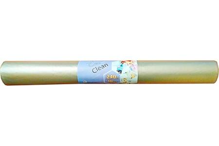 Пакет мусорный 240 л. 80х106 см. ПВД 35 мкм. рулон 10 шт. прозрачный, Ecoclean