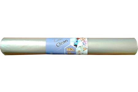 Пакет мусорный 180 л. 80х106 см. ПВД 30 мкм. рулон 10 шт. прозрачный, Ecoclean