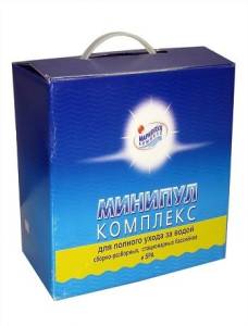 Набор химии для плавательного бассейна объемом 10-30 куб.м "Минипул КОМПЛЕКС" 5,5 кг