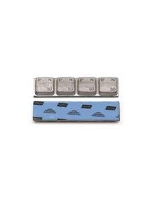 0063T Pb Clipper Грузики для балансировки грузовых  колес, самоклеющиеся, свинцовые 200 гр. (4х50  гр.) синий скотч "Norton/Norbond" (уп. 15 шт.)