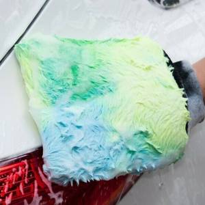 картинка Рукавица для мойки COLOR-POP WASH MITT 20x25 см, зеленая, Purestar для автомобиля