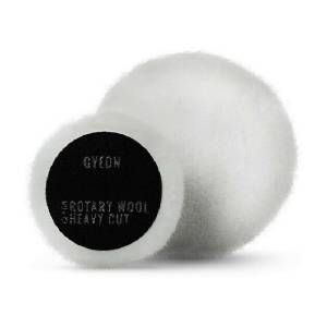 Круг меховой полировальный, экстра режущий GYEON ROTARY WOOL HEAVY CUT из натуральной овчины, 130 мм