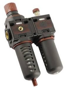 Фильтр-регулятор-смазчик 1/2" антиударный корпус, 12 бар TECH 751653