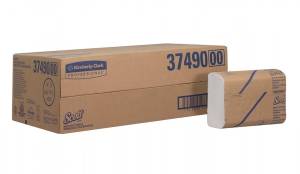 Полотенца бумаж. Scott Multi-Fold, M, 1-сл.,, 250 л./пачка,16 пачек, Kimberly-Clark,