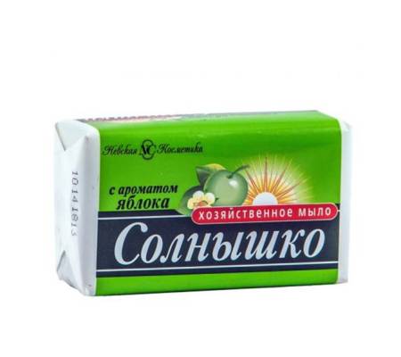 Мыло хозяйственное "Солнышко" Яблоко 1  шт,