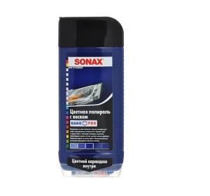 Полироль цветной с воском + карандаш (голубой), 500 мл, NanoPro Sonax