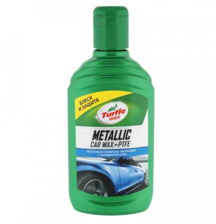 Полироль восковой «Металлик и PTFE» METALLIC CAR WAX + PTFE 500 мл Turtle Wax