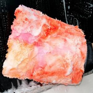 картинка Рукавица для мойки COLOR-POP WASH MITT 20x25 см, оранжевая, Purestar для автомобиля