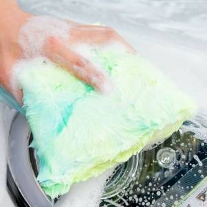 картинка Аппликатор для мойки авто COLOR-POP PAD 15x22x5 см, зеленый, Purestar для автомобиля