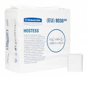 Бумага туалетная в пачках Hostess, 1 сл., 500 л./пачка, 32 пачки/уп., Kimberly-Clark,