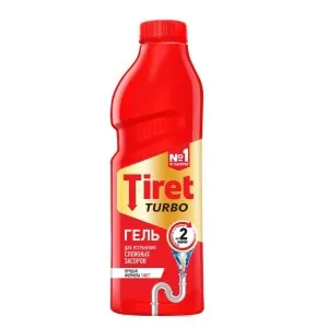 Гель для прочистки труб Tiret Turbo 1л.