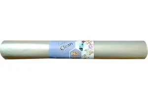 Пакет мусорный 180 л. 80х106 см. ПВД 30 мкм. рулон 10 шт. прозрачный, Ecoclean