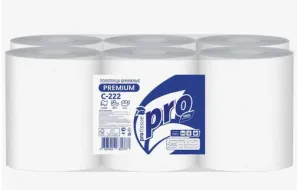 Полотенца бумажные в рулонах  без перфорации, 2 сл., 150 м, PRO